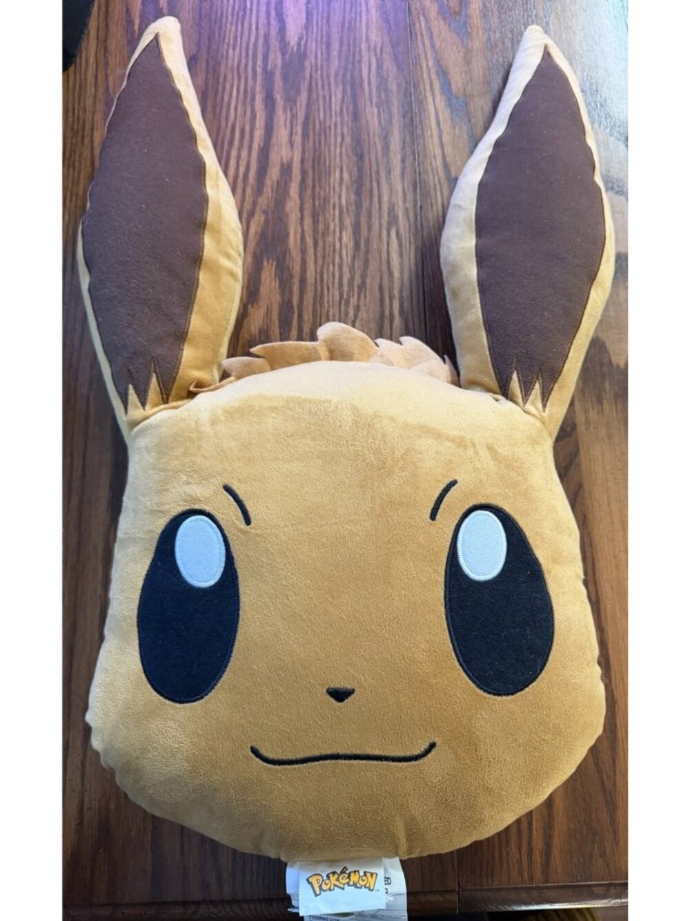 Pokemon Eevee Figural Head Pillow Game Freak 25 Inches X 12 Inches